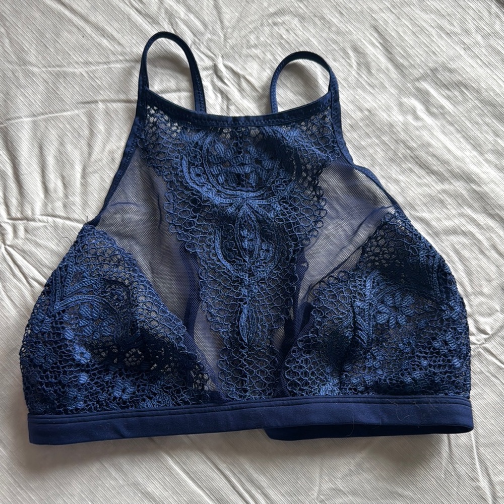 Victoria's Secret Blue Lace Bra Intimates & Sleepwear
